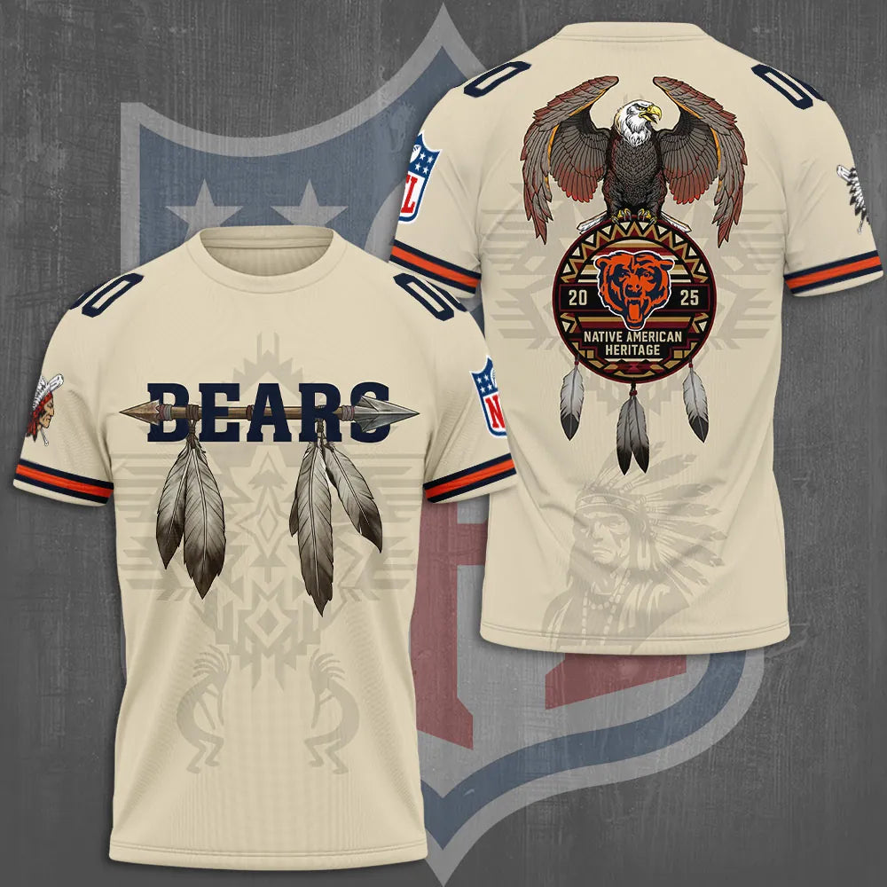 Chicago Bears x Native American Heritage 3D Apparel 