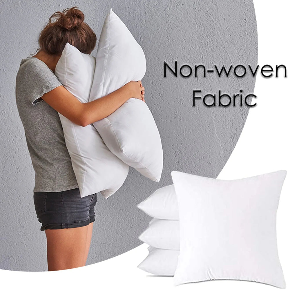 Premium Throw Pillow Insert – Cushion Stuffer for Bed, Sofa, Couch, and Headboard with Non-Woven and Woolen Cloth Pillow Core