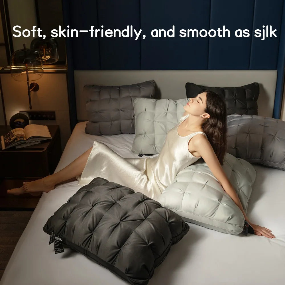 1PC Premium Hotel Series Pillow – Super Soft with Strong Support and Excellent Resilience, Cloud-Like Sleeping Comfort