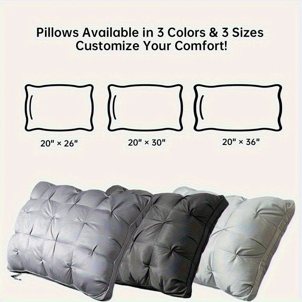 1PC Premium Hotel Series Pillow – Super Soft with Strong Support and Excellent Resilience, Cloud-Like Sleeping Comfort