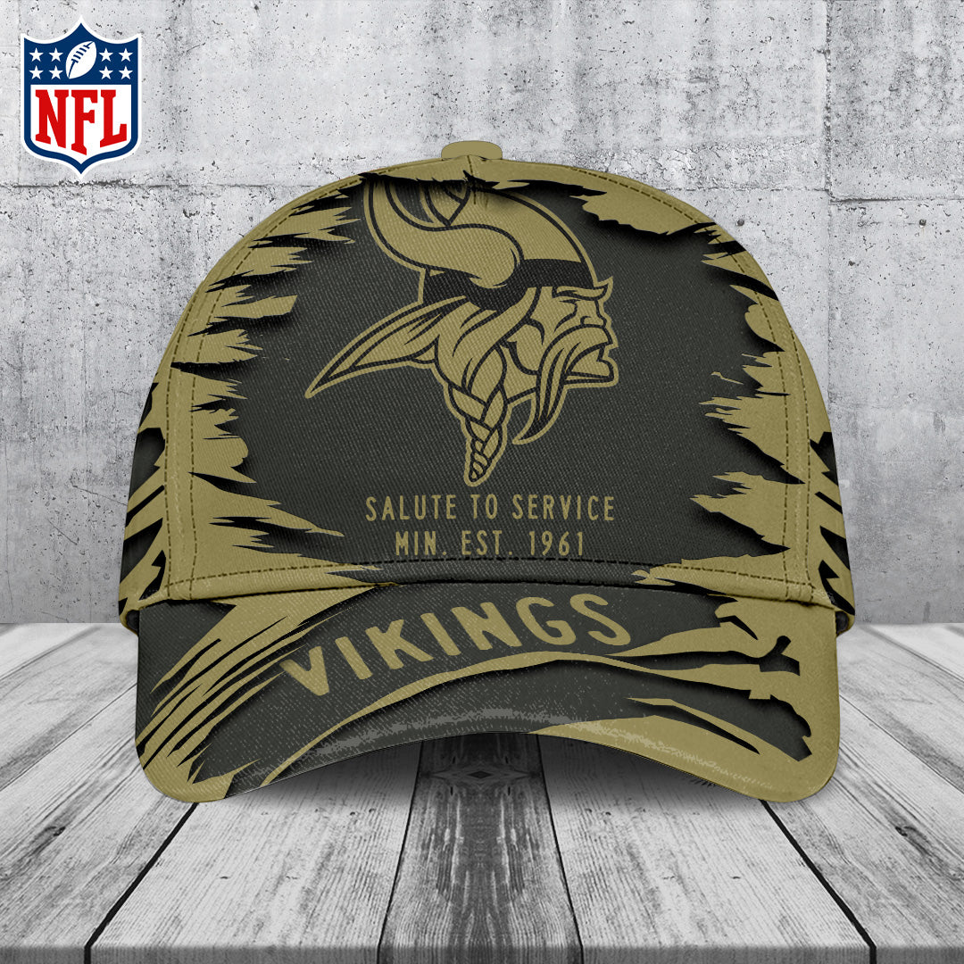 Minnesota Vikings 2025 Salute to Service Classic Cap 