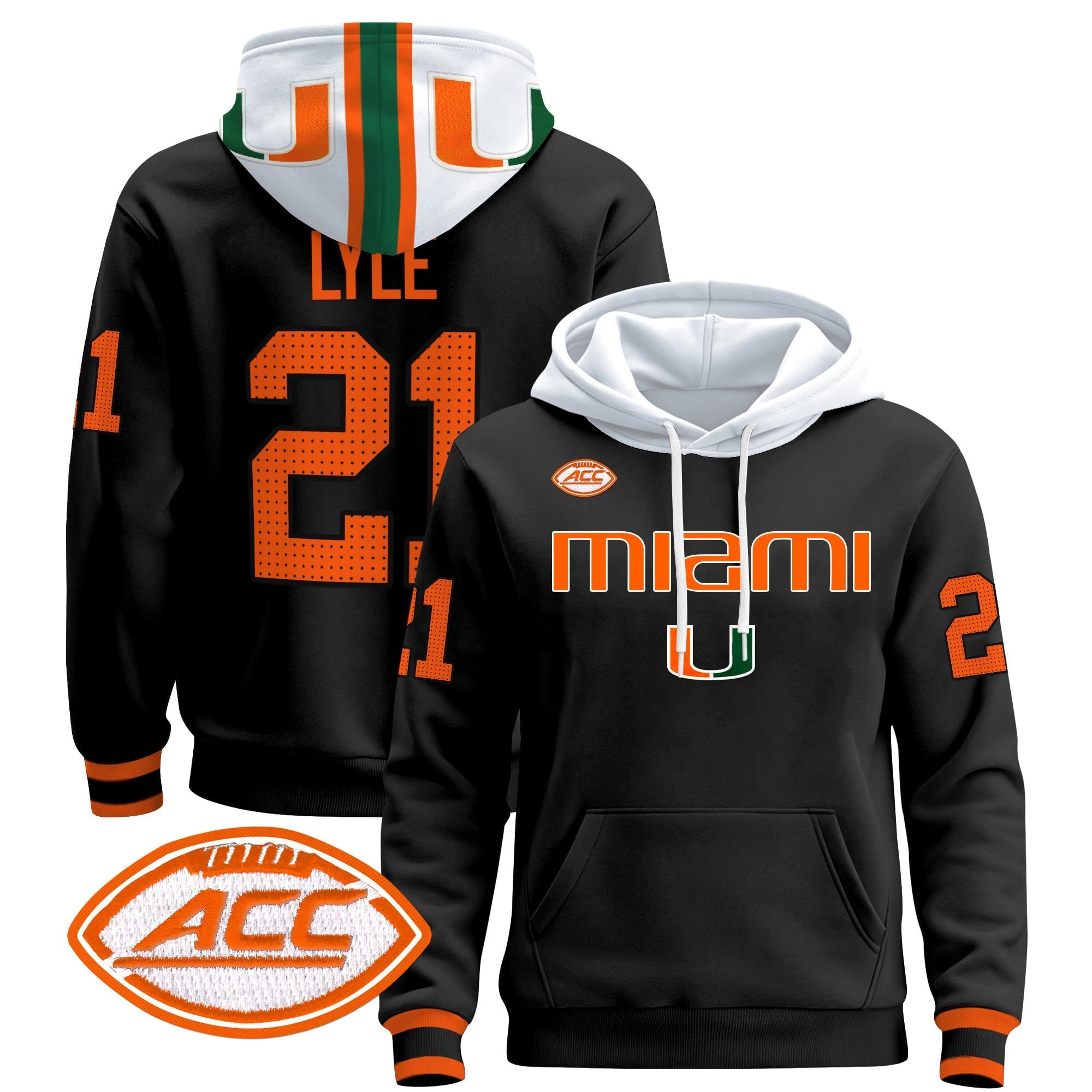 Miami Hurricanes 2024 Pullover Hoodie V3