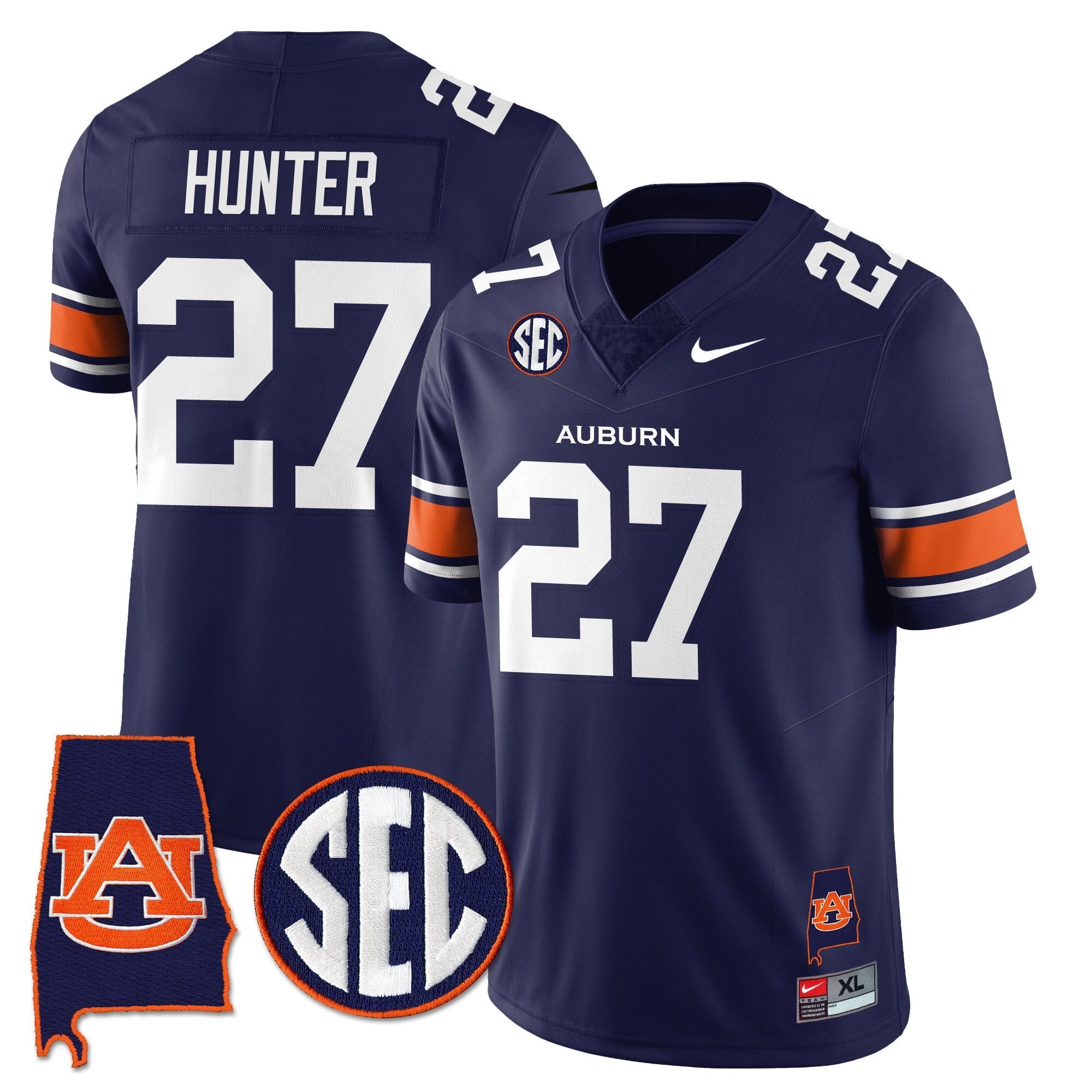 Auburn Tigers Alabama Patch Vapor Limited Jersey - All Stitched