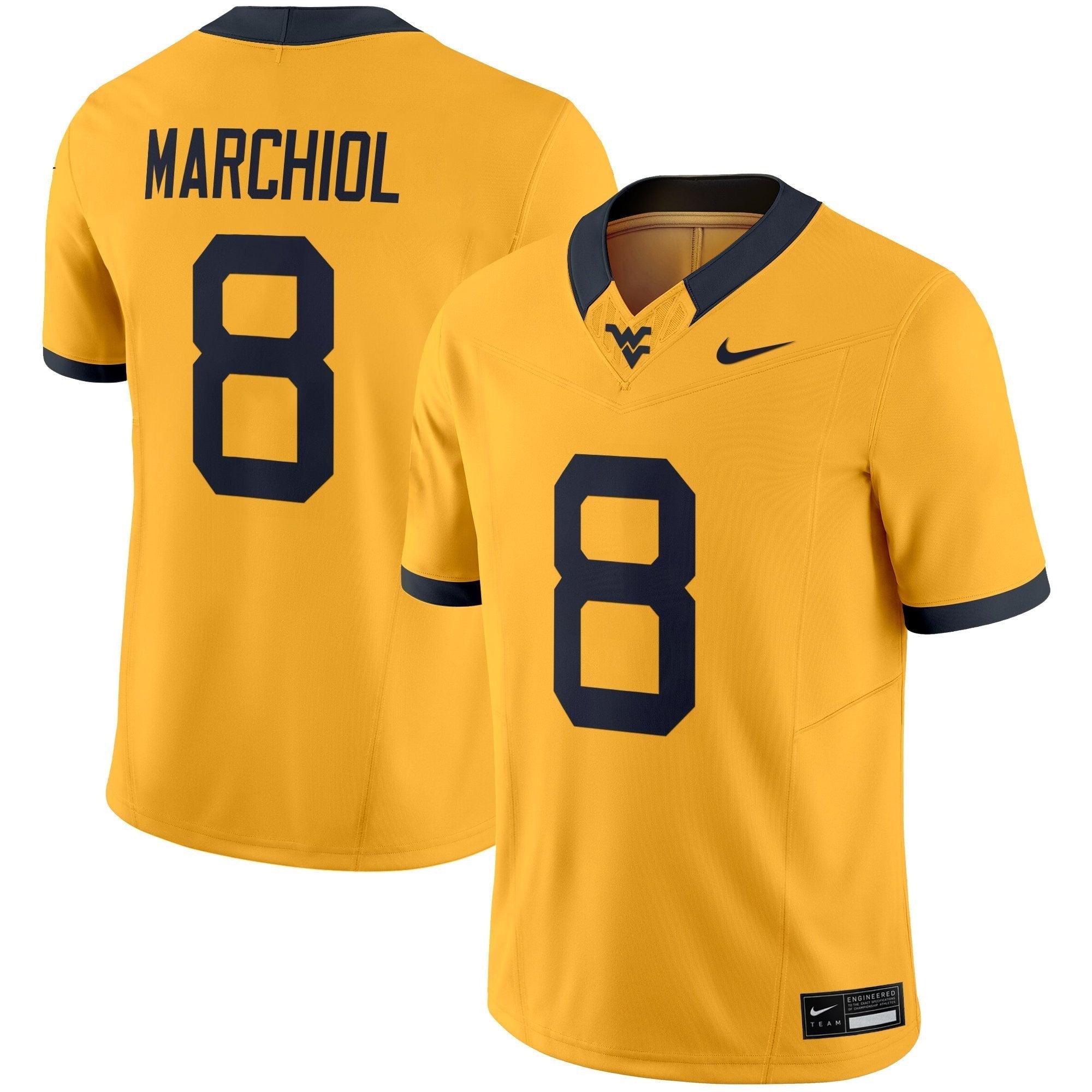 West Virginia Mountaineers 2025 Vapor Limited Jersey - All Stitched