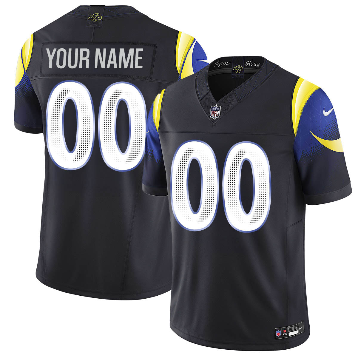 Los Angeles Rams F.U.S.E. Limited Rivalry Series Custom Jersey - All Stitched