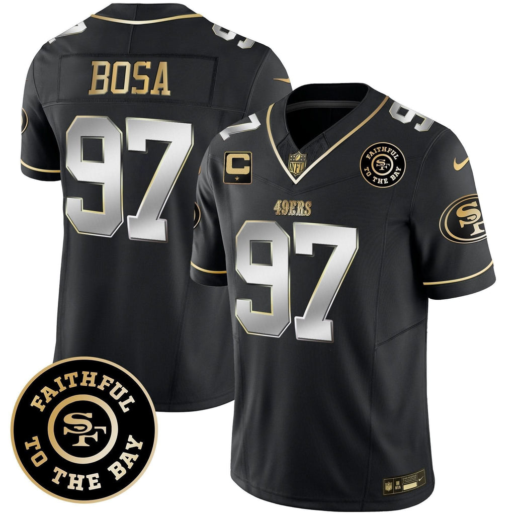 49ers Faithful To The Bay Patch Vapor Limited Jersey V6 - All Stitched