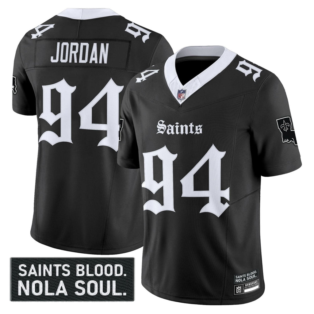 New Orleans Saints 'Gothic Vieux Carré Edition' Vapor Jersey - All Stitched