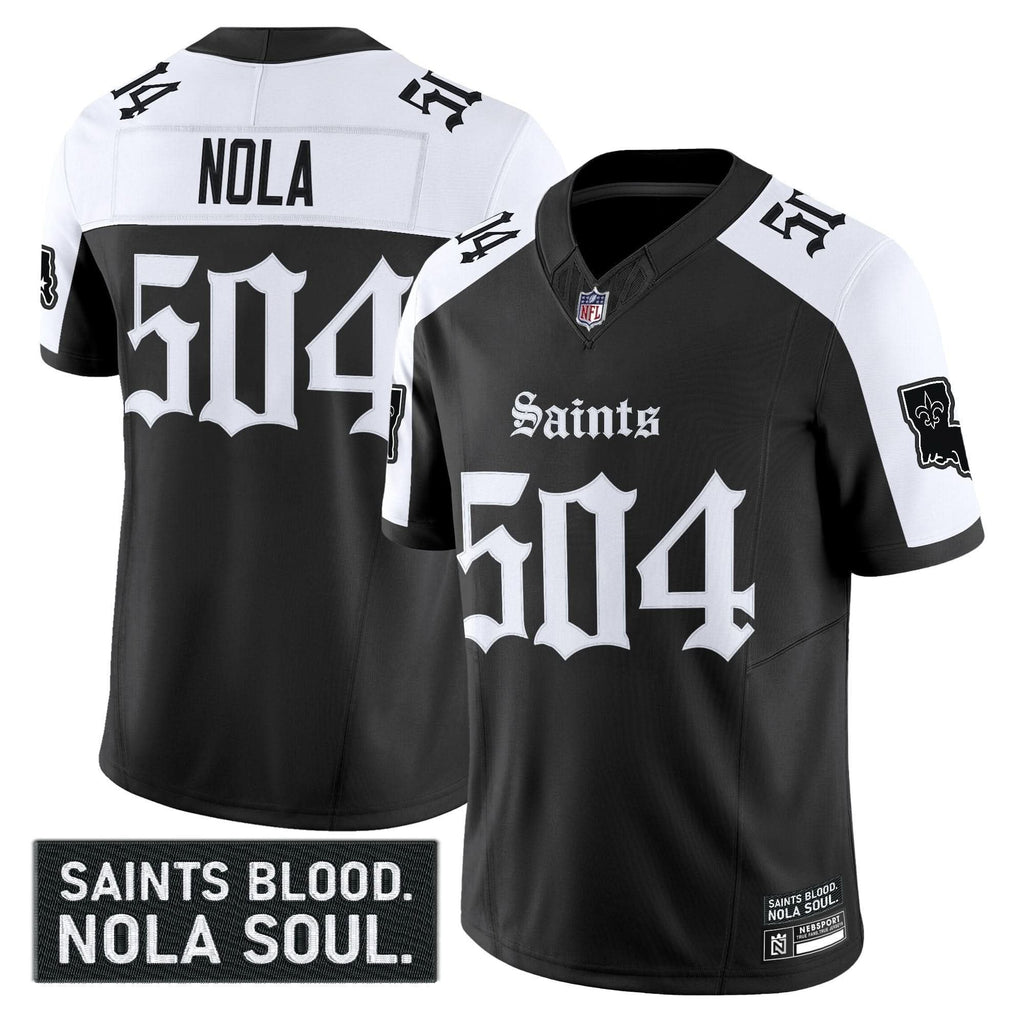 New Orleans Saints 'Gothic Vieux Carré Edition' Vapor Jersey - All Stitched