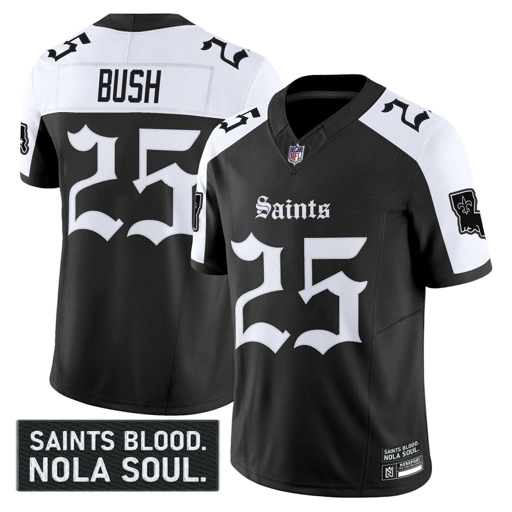 New Orleans Saints 'Gothic Vieux Carré Edition' Vapor Jersey - All Stitched