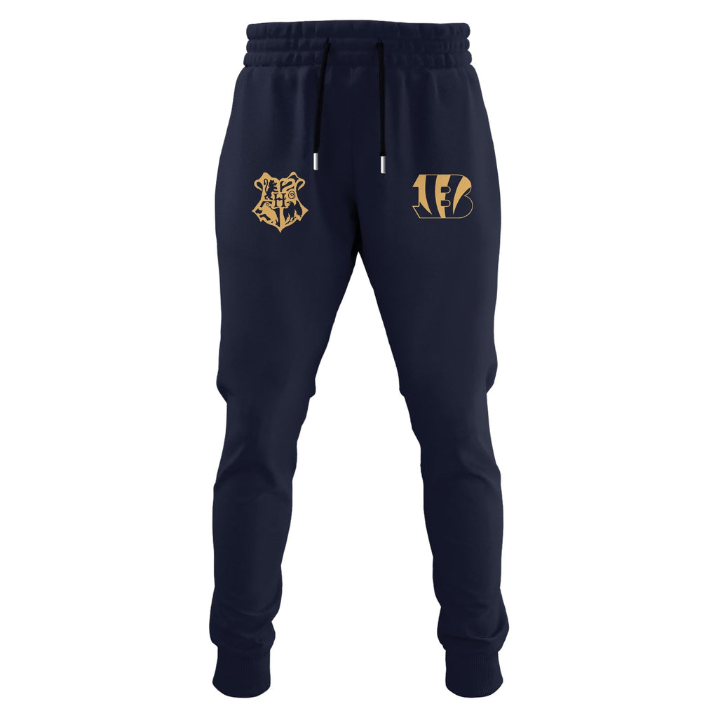 Unisex CIN Bengals x Hogwarts Enchanted Crossover Hoodie
