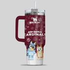 Arizona Cardinals NFL x Bluey Custom Stanley Cup 40 oz 30 oz Tumbler With Handle