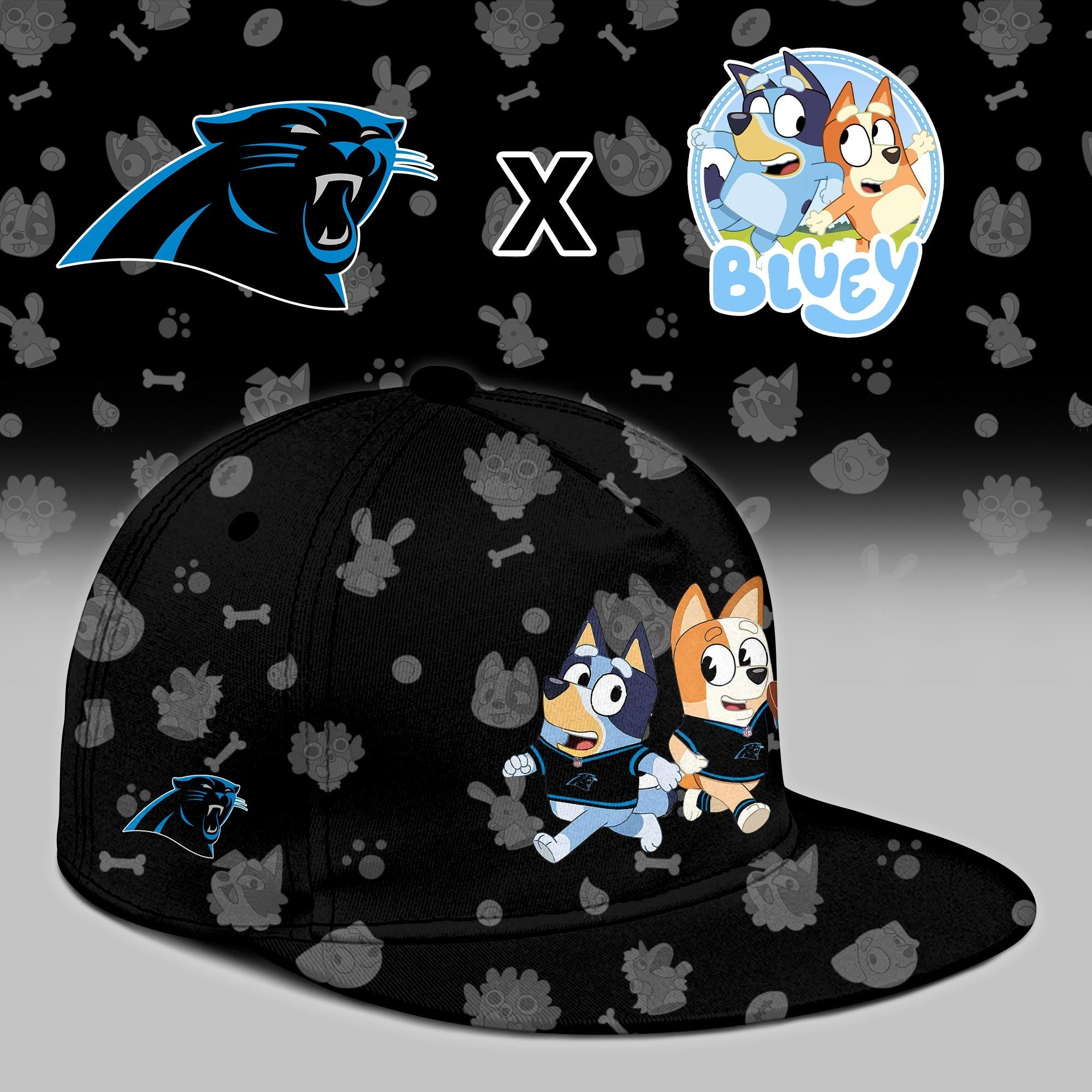C.Panthers x Bluey Night Limited Jersey