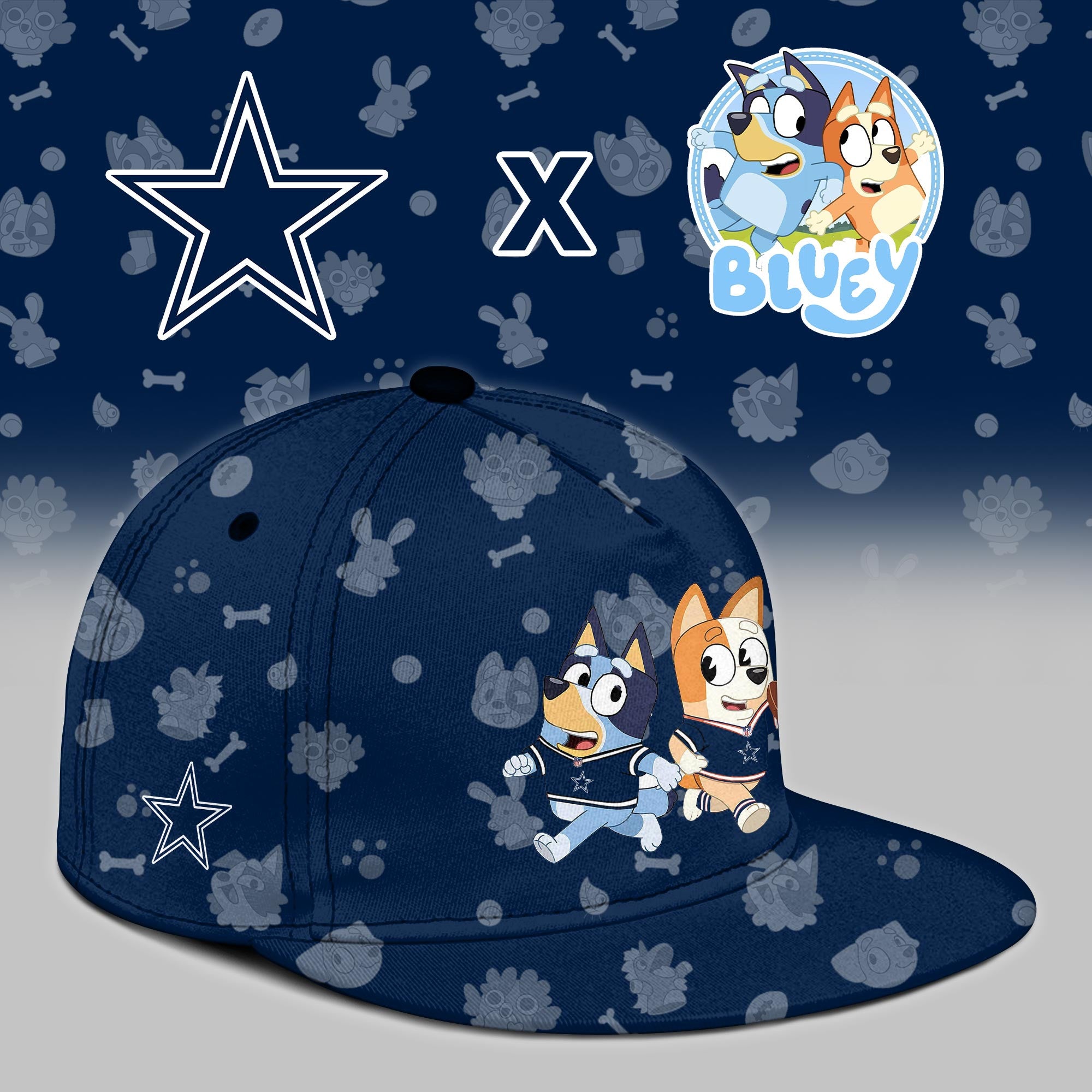 D.Cowboys x Bluey Night Limited Hoodie